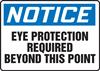 Eye Protection Required Sign Eye Protection Required Sign